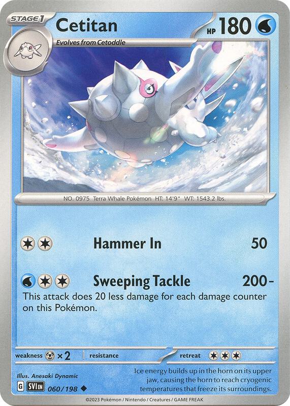 Cetitan - Normal 060/198 Scarlet & Violet | Uncommon Pokemon Card