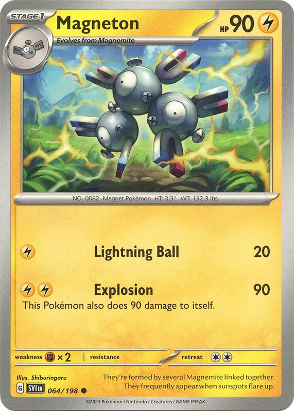Magneton - Reverse Holofoil 064/198 Scarlet & Violet | Common Pokemon Card