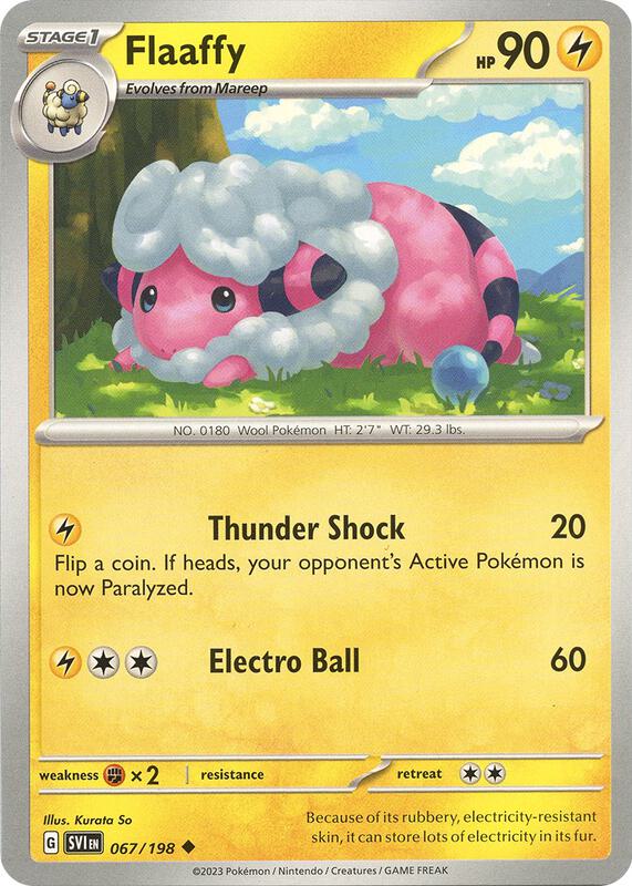 Flaaffy - Normal 067/198 Scarlet & Violet | Uncommon Pokemon Card