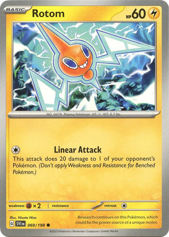 Rotom - 069/198 - Reverse Holofoil 069/198 Scarlet & Violet | Common Pokemon Card
