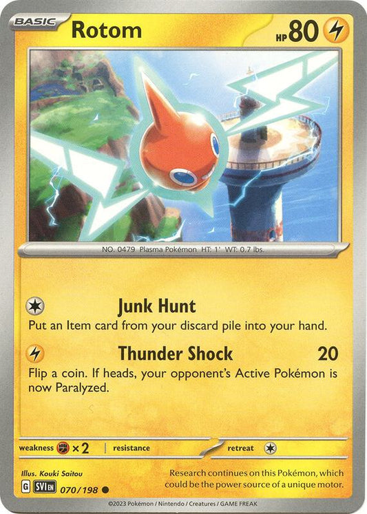 Rotom - 070/198 - Reverse Holofoil 070/198 Scarlet & Violet | Common Pokemon Card