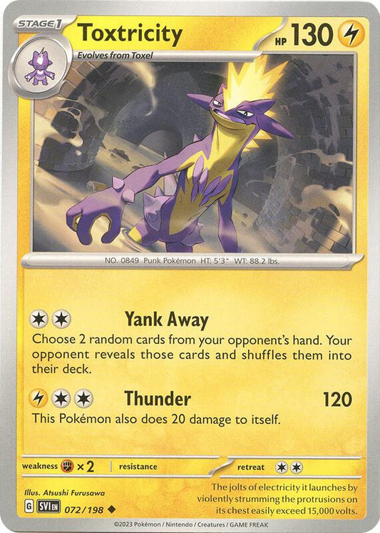 Toxtricity - Normal 072/198 Scarlet & Violet | Uncommon Pokemon Card