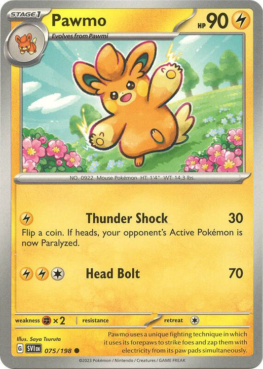 Pawmo - Reverse Holofoil 075/198 Scarlet & Violet | Common Pokemon Card