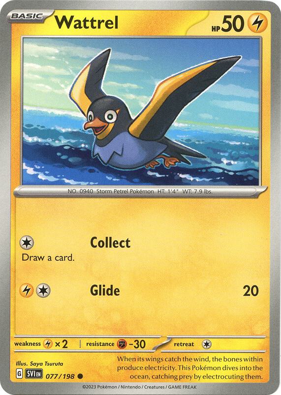 Wattrel - 077/198 - Normal 077/198 Scarlet & Violet | Common Pokemon Card