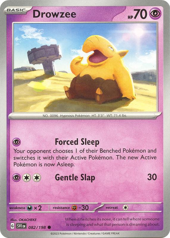 Drowzee - 082/198 - Normal 082/198 Scarlet & Violet | Common Pokemon Card