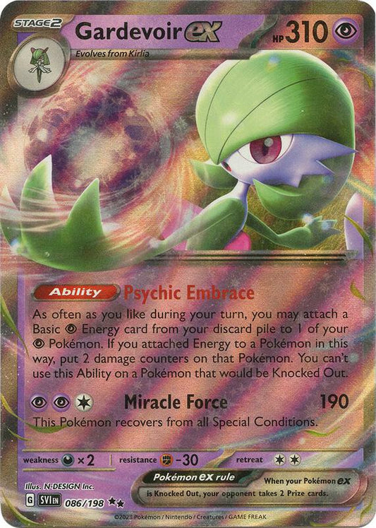 Gardevoir ex - 086/198 - Holofoil 086/198 Scarlet & Violet | Double Rare Pokemon Card