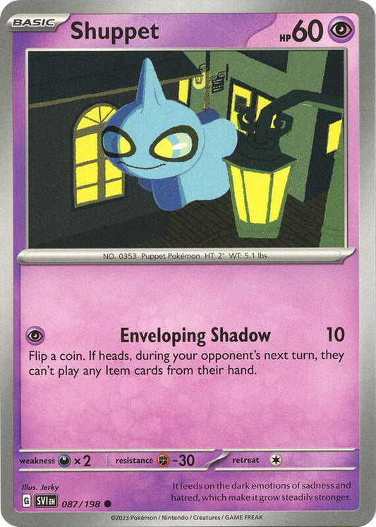 Shuppet - Normal 087/198 Scarlet & Violet | Common Pokemon Card
