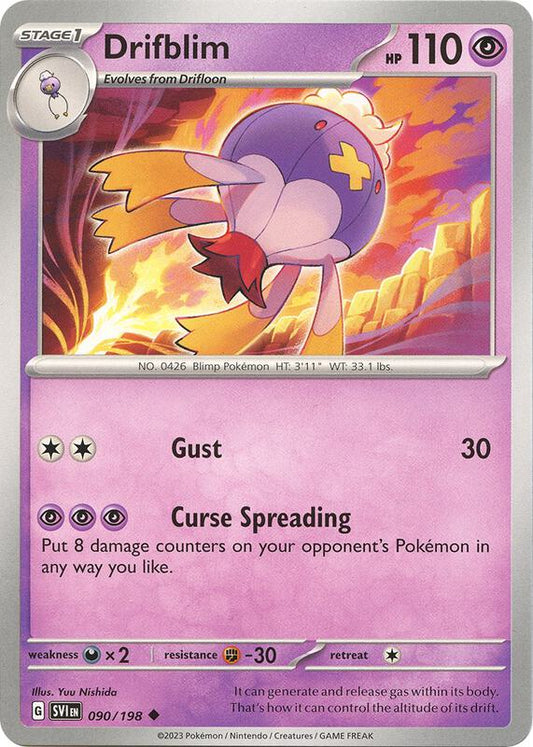 Drifblim - Normal 090/198 Scarlet & Violet | Uncommon Pokemon Card