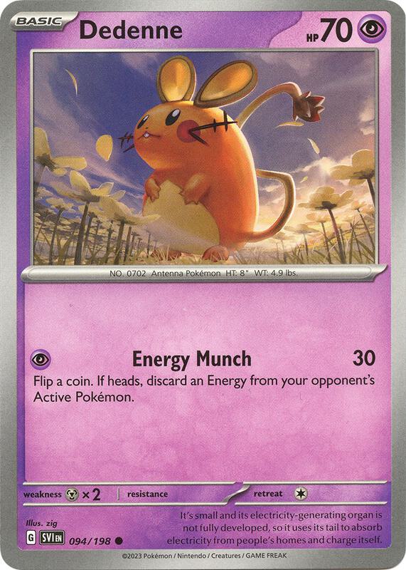 Dedenne - 094/198 - Normal 094/198 Scarlet & Violet | Common Pokemon Card