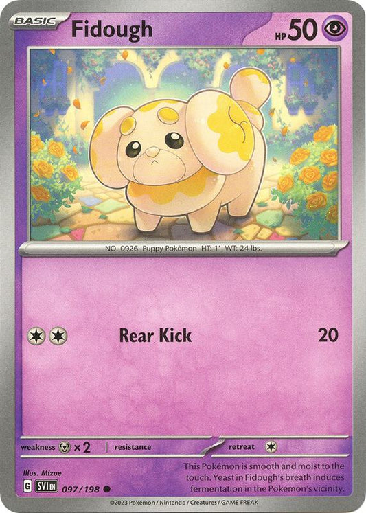 Fidough - 097/198 - Normal 097/198 Scarlet & Violet | Common Pokemon Card