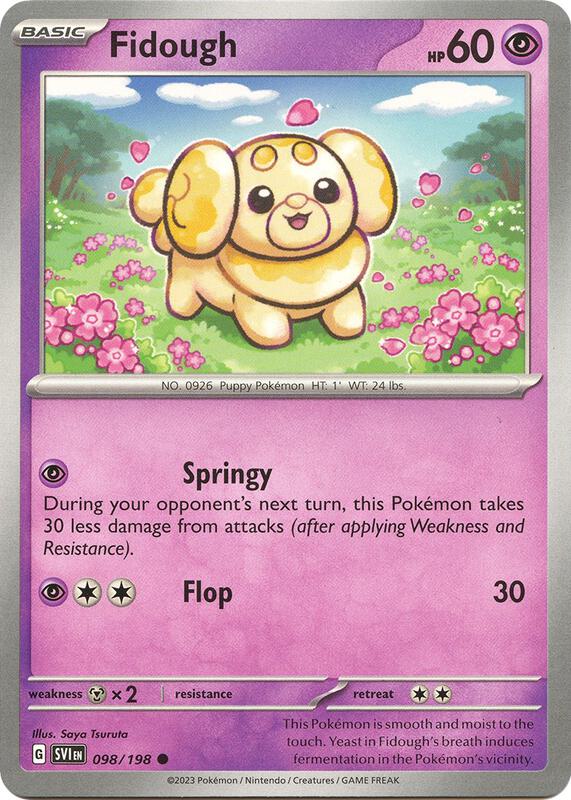 Fidough - 098/198 - Normal 098/198 Scarlet & Violet | Common Pokemon Card
