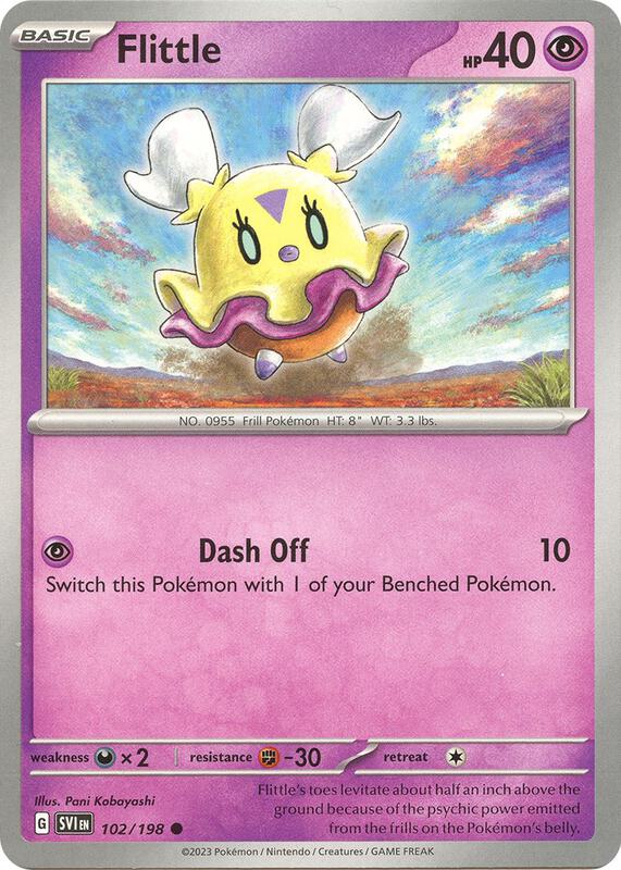 Flittle - 102/198 - Reverse Holofoil 102/198 Scarlet & Violet | Common Pokemon Card
