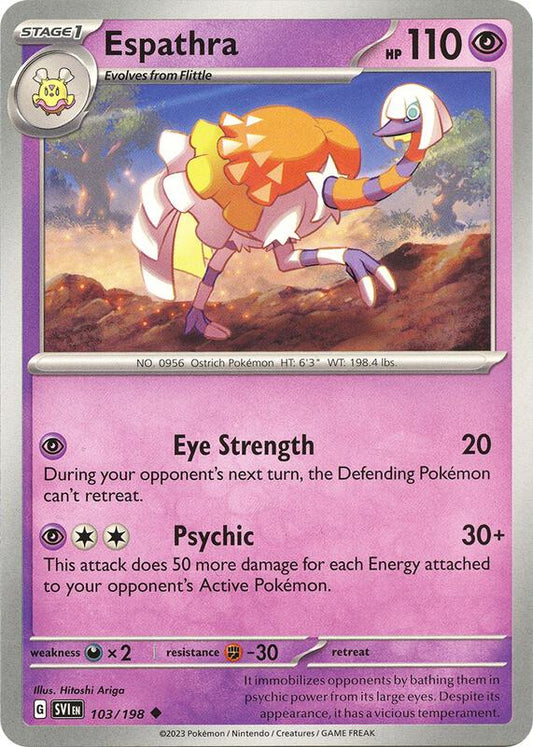 Espathra - Normal 103/198 Scarlet & Violet | Uncommon Pokemon Card