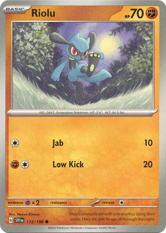 Riolu - 112/198 - Normal 112/198 Scarlet & Violet | Common Pokemon Card