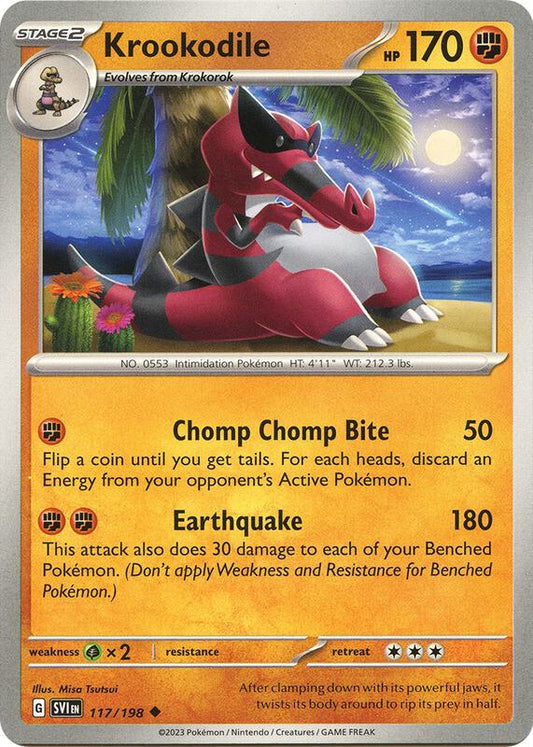Krookodile - Normal 117/198 Scarlet & Violet | Uncommon Pokemon Card