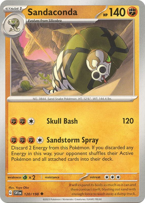 Sandaconda - Reverse Holofoil 120/198 Scarlet & Violet | Uncommon Pokemon Card