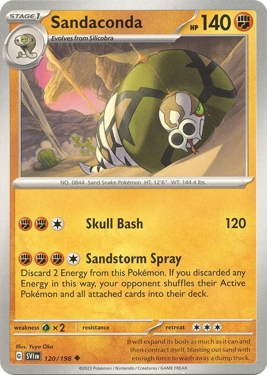 Sandaconda - Reverse Holofoil 120/198 Scarlet & Violet | Uncommon Pokemon Card