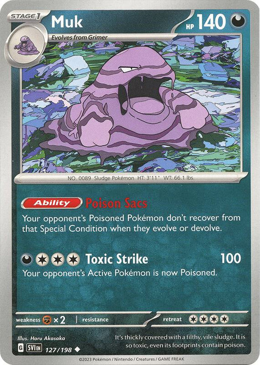 Muk - Normal 127/198 Scarlet & Violet | Uncommon Pokemon Card
