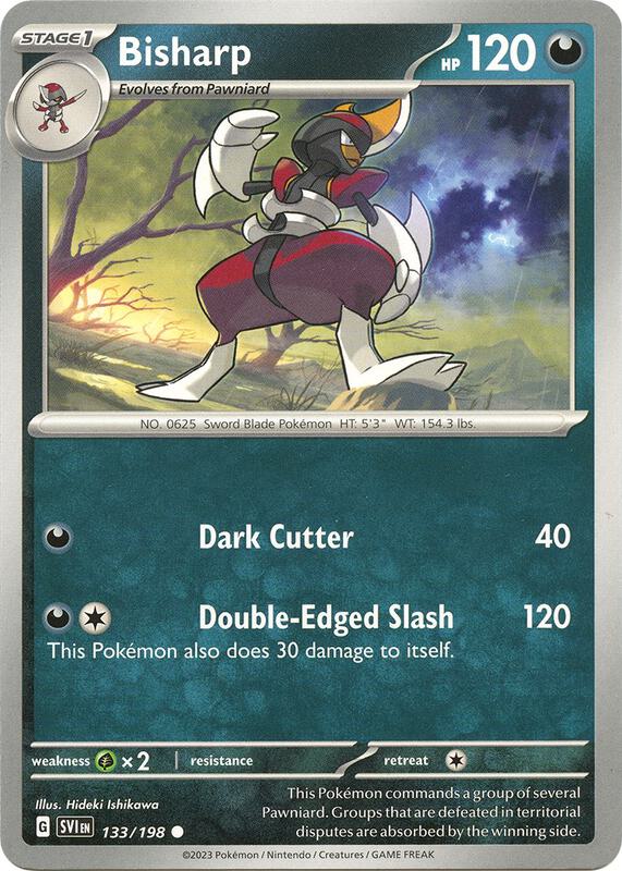 Bisharp - Reverse Holofoil 133/198 Scarlet & Violet | Common Pokemon Card