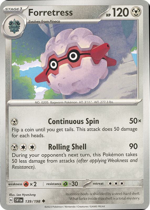 Forretress - Normal 139/198 Scarlet & Violet | Uncommon Pokemon Card