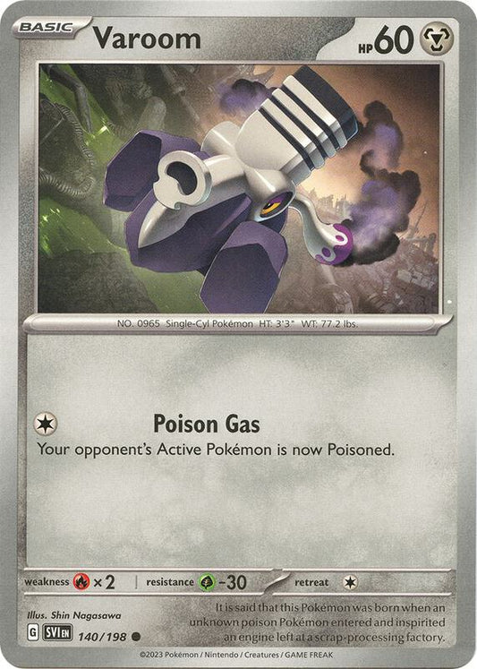 Varoom - 140/198 - Normal 140/198 Scarlet & Violet | Common Pokemon Card