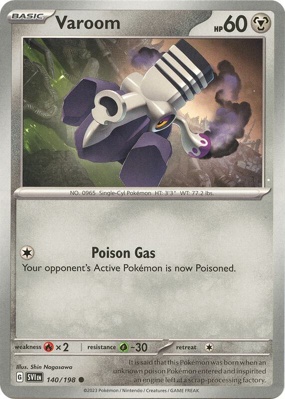 Varoom - 140/198 - Reverse Holofoil 140/198 Scarlet & Violet | Common Pokemon Card