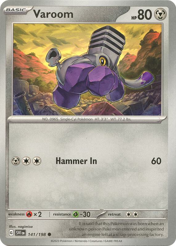 Varoom - 141/198 - Normal 141/198 Scarlet & Violet | Common Pokemon Card
