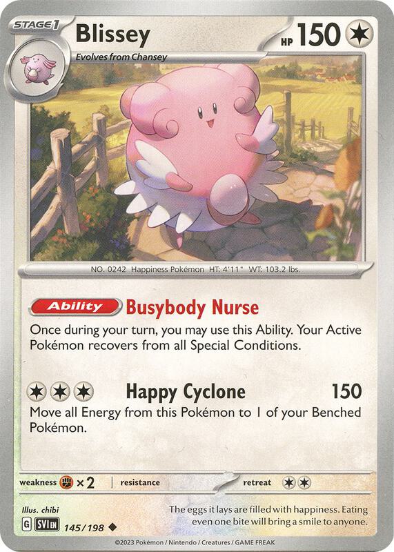 Blissey - Normal 145/198 Scarlet & Violet | Uncommon Pokemon Card