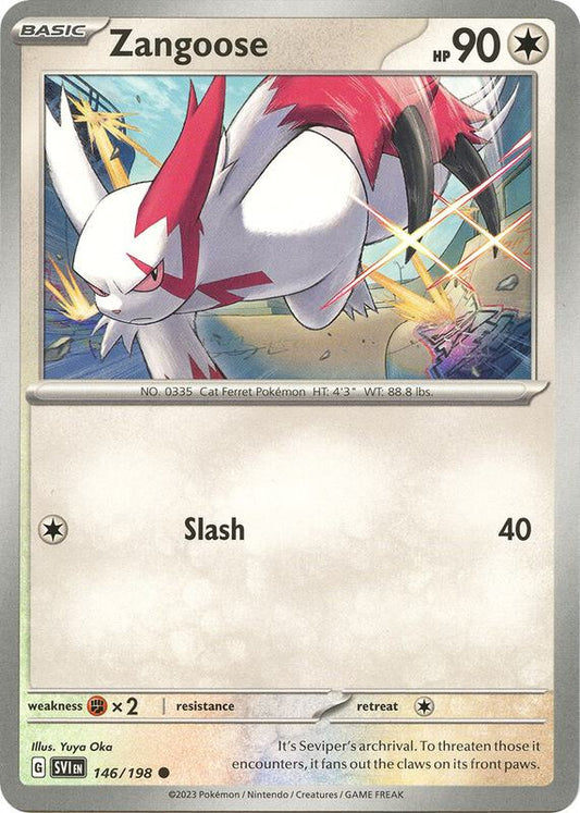 Zangoose - 146/198 - Reverse Holofoil 146/198 Scarlet & Violet | Common Pokemon Card