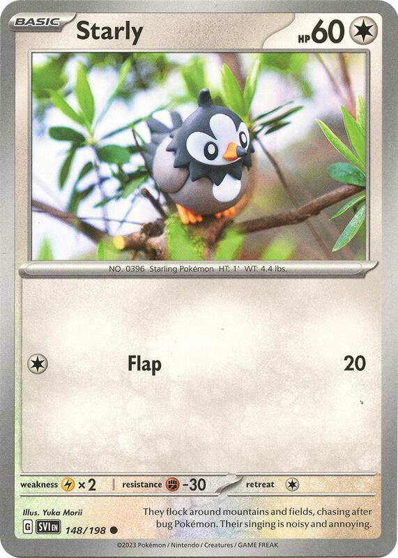 Starly - 148/198 - Reverse Holofoil 148/198 Scarlet & Violet | Common Pokemon Card