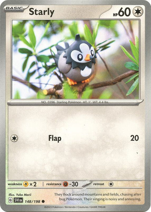 Starly - 148/198 - Reverse Holofoil 148/198 Scarlet & Violet | Common Pokemon Card
