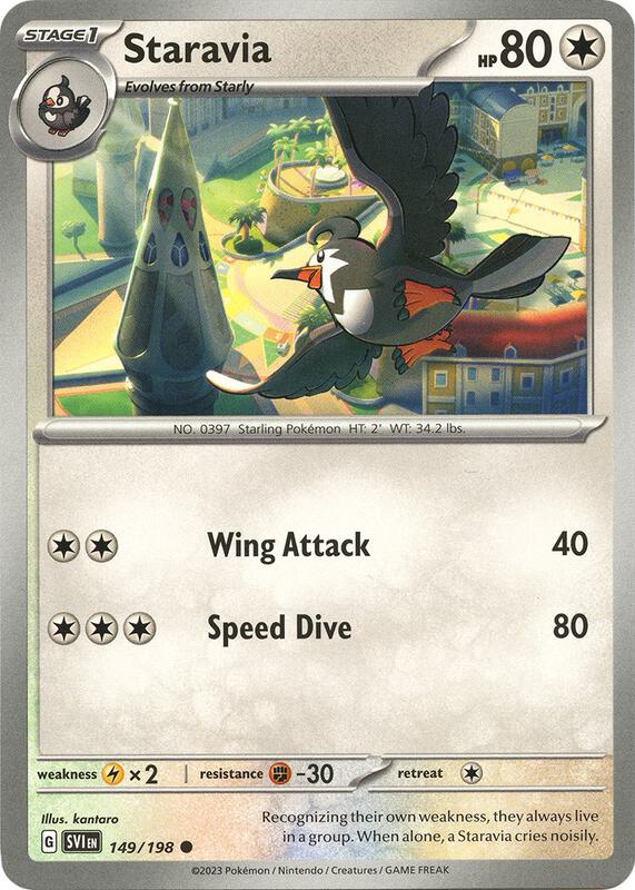 Staravia - Normal 149/198 Scarlet & Violet | Common Pokemon Card