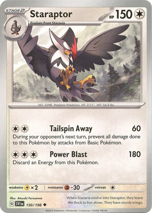 Staraptor - Reverse Holofoil 150/198 Scarlet & Violet | Uncommon Pokemon Card