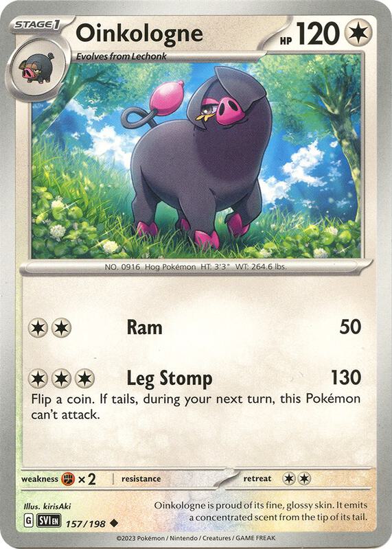 Oinkologne - Reverse Holofoil 157/198 Scarlet & Violet | Uncommon Pokemon Card