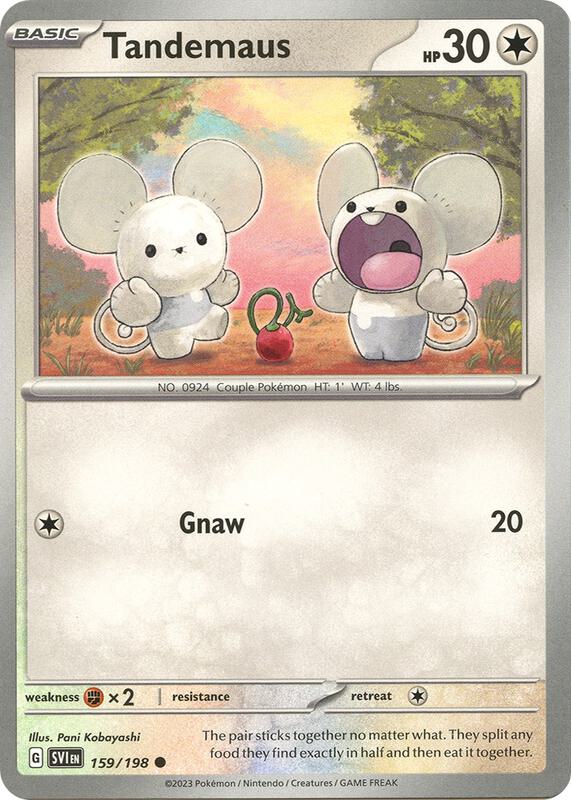 Tandemaus - 159/198 - Normal 159/198 Scarlet & Violet | Common Pokemon Card