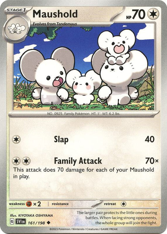 Maushold - Reverse Holofoil 161/198 Scarlet & Violet | Uncommon Pokemon Card