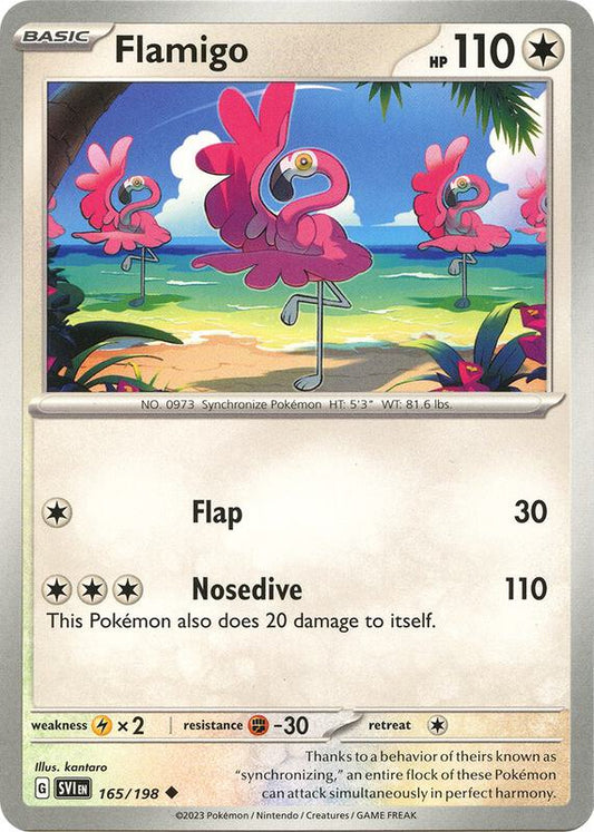 Flamigo - Reverse Holofoil 165/198 Scarlet & Violet | Uncommon Pokemon Card