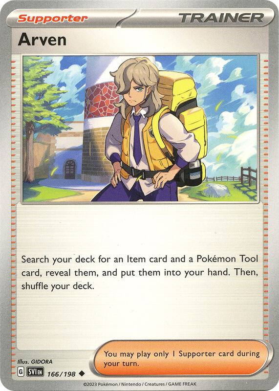 Arven - 166/198 - Normal 166/198 Scarlet & Violet | Uncommon Trainer Card
