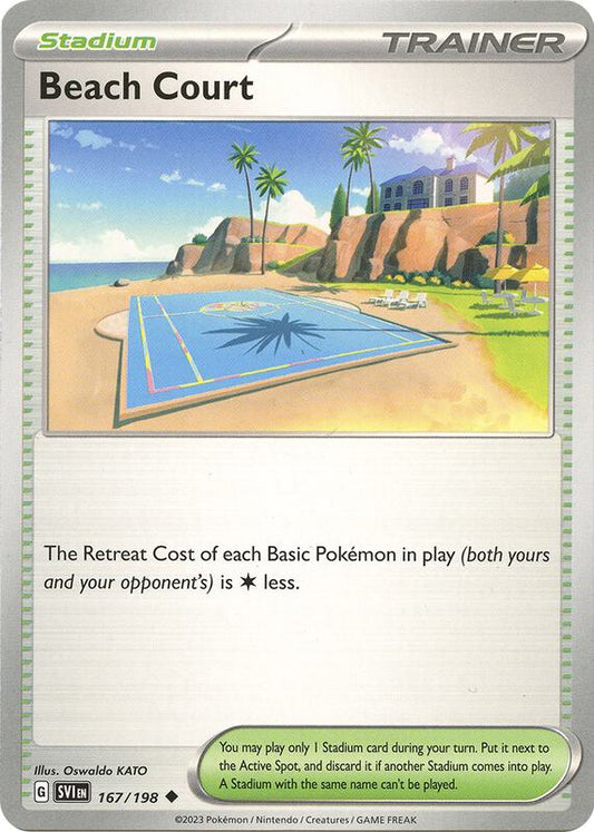 Beach Court - Normal 167/198 Scarlet & Violet | Uncommon Trainer Card