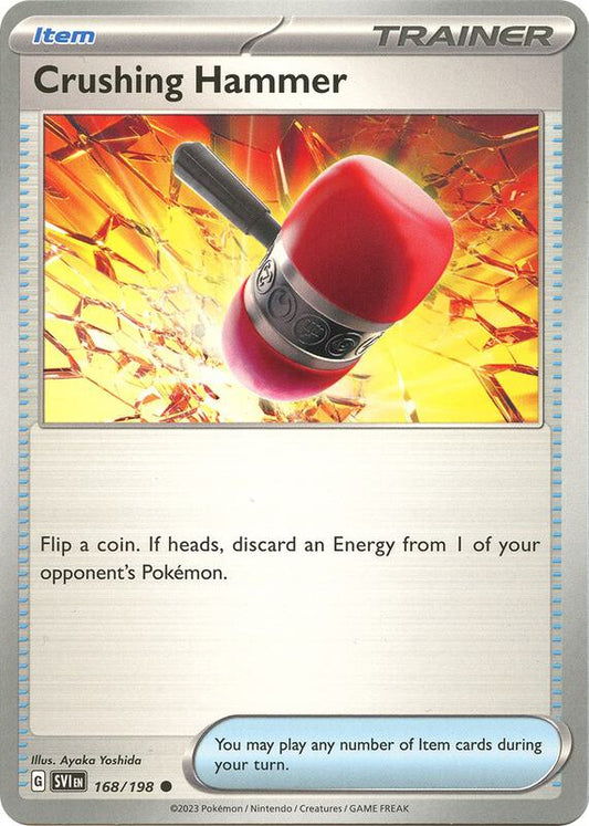 Crushing Hammer - Reverse Holofoil 168/198 Scarlet & Violet | Common Trainer Card