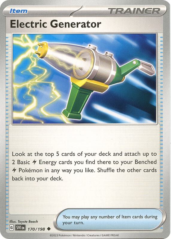 Electric Generator - Normal 170/198 Scarlet & Violet | Uncommon Trainer Card