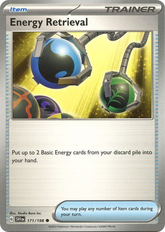 Energy Retrieval - Reverse Holofoil 171/198 Scarlet & Violet | Common Trainer Card