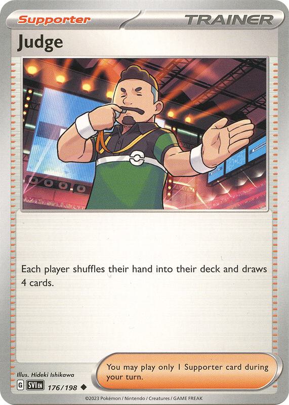 Judge - Reverse Holofoil 176/198 Scarlet & Violet | Uncommon Trainer Card