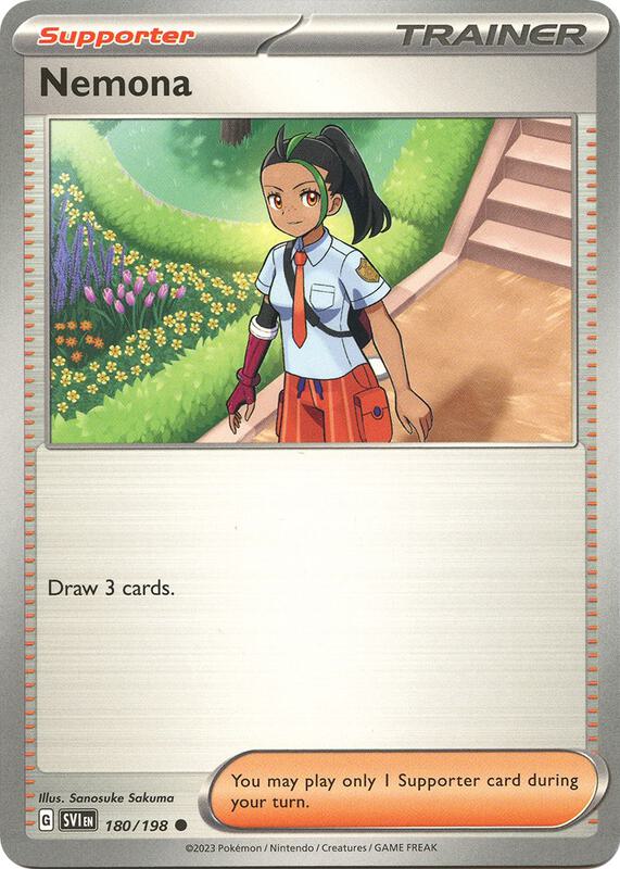 Nemona - Normal 180/198 Scarlet & Violet | Common Trainer Card