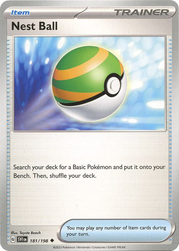 Nest Ball - 181/198 - Normal 181/198 Scarlet & Violet | Uncommon Trainer Card