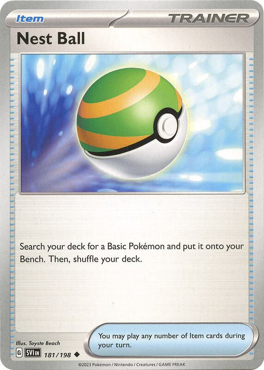 Nest Ball - 181/198 - Reverse Holofoil 181/198 Scarlet & Violet | Uncommon Trainer Card