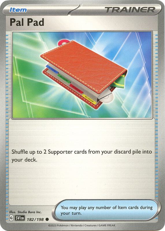 Pal Pad - Reverse Holofoil 182/198 Scarlet & Violet | Common Trainer Card