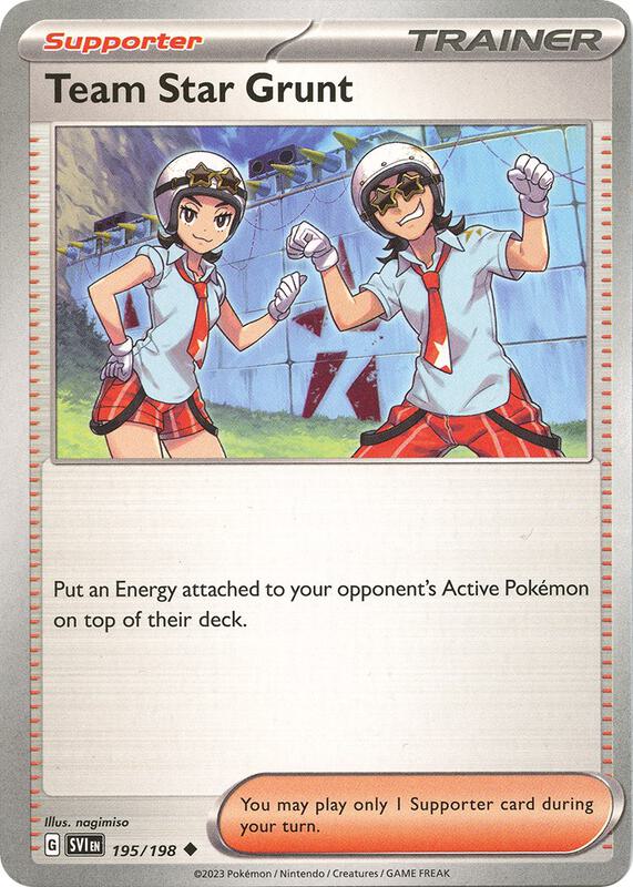 Team Star Grunt - 195/198 - Reverse Holofoil 195/198 Scarlet & Violet | Uncommon Trainer Card