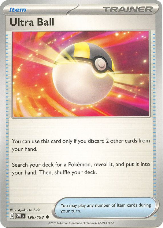 Ultra Ball - Normal 196/198 Scarlet & Violet | Uncommon Trainer Card