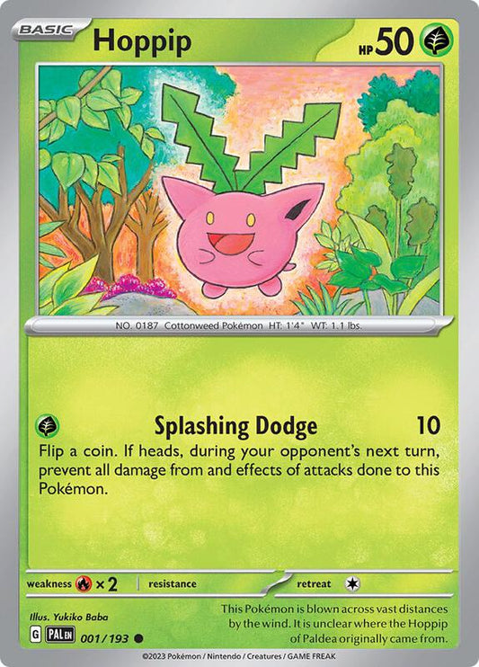 Hoppip - Reverse Holofoil 001/193 Paldea Evolved | Common Pokemon Card